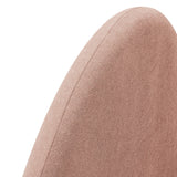 Resort Blush Queen Woven Upholstered Fabric Arched Headboard