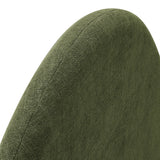 Resort Foliage Queen Woven Upholstered Fabric Arched Headboard