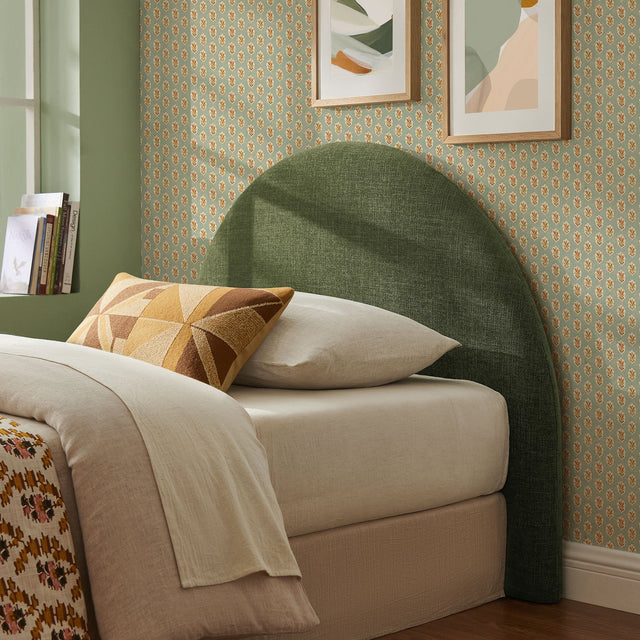 Modway Foliage Resort Queen Woven Upholstered Fabric Arched Headboard