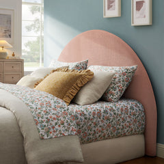 Modway Blush Resort Queen Woven Upholstered Fabric Arched Headboard