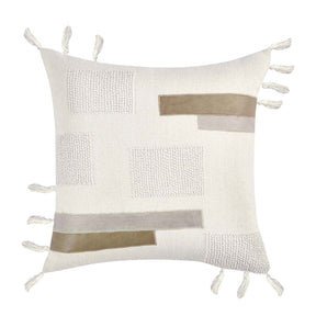 MP Packer Ivory 22x22 Throw Pillow (Set of 2) - Ornate Home