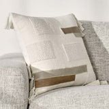 MP Packer Ivory 22x22 Throw Pillow (Set of 2) - Ornate Home