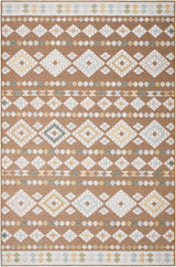 Metta Rust Outdoor Area Rug - Clearance