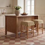 Anna Light Brown/Walnut Counter Stool