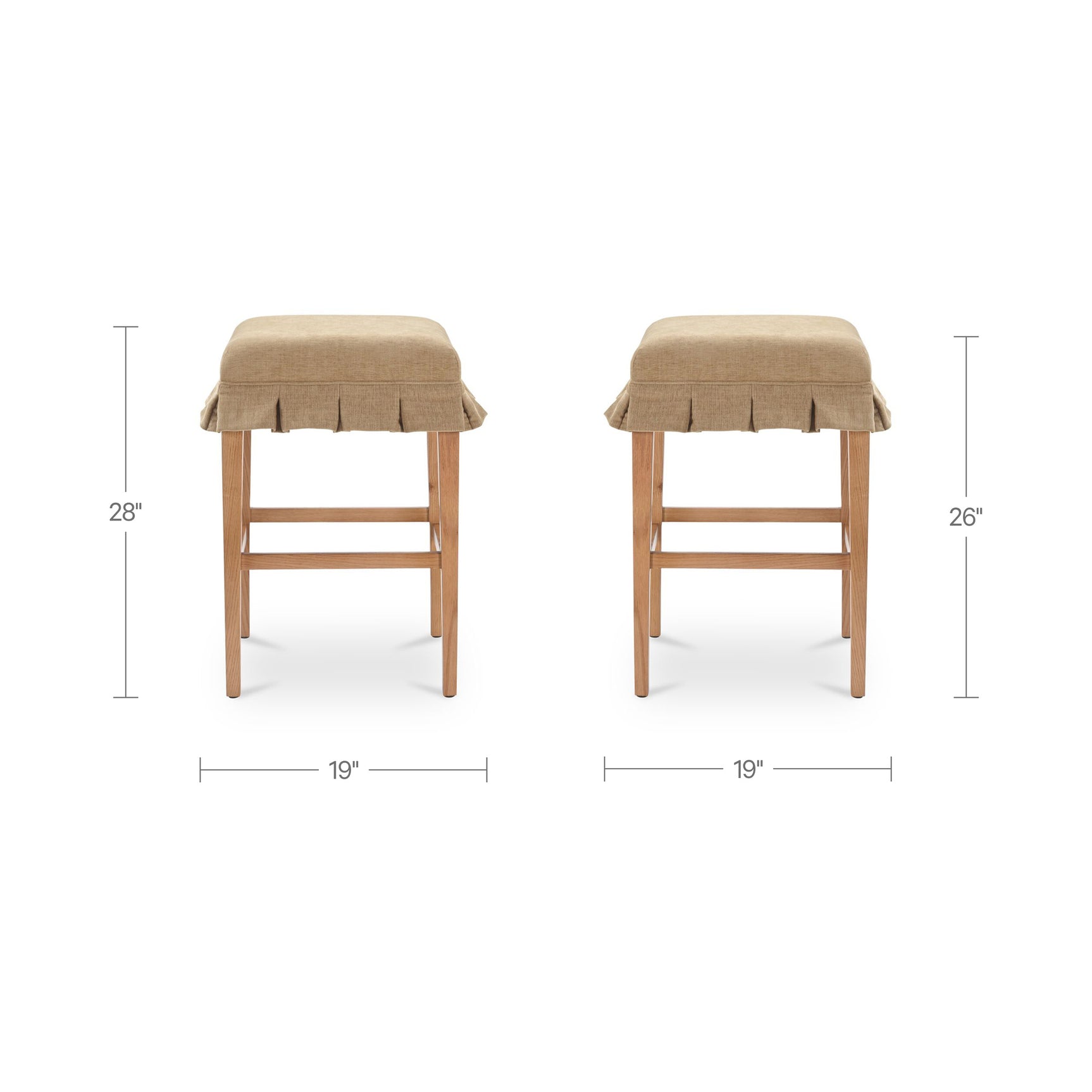 Anna Light Brown/Walnut Counter Stool