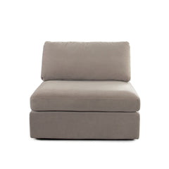 Muse Winter Mink Performance Fabric 3-Pc Sofa - Ornate Home
