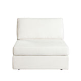 Muse White Performance Fabric Reversible 4-Pc Sectional - Ornate Home