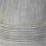 Mabayo Ribbed White Ceramic Table Lamp - Ornate Home