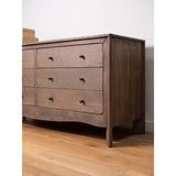 Mabel Dark Brown 6 Drawer Dresser - Ornate Home