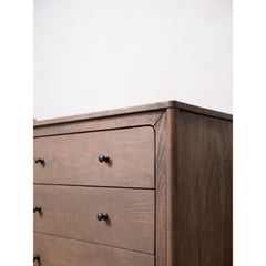 Mabel Dark Brown 6 Drawer Dresser - Ornate Home