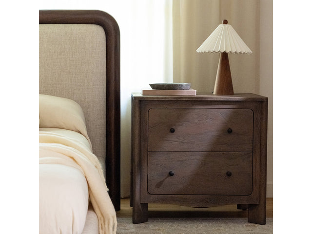 Mabel Dark Brown Nightstand - Ornate Home