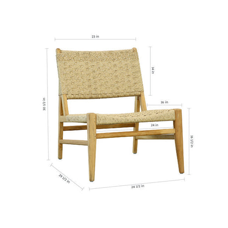 Mable Natural Outdoor Occasional Chair - Ornate Home