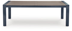 Mabry Shores Navy Blue/Driftwood Outdoor Dining Table - Ornate Home