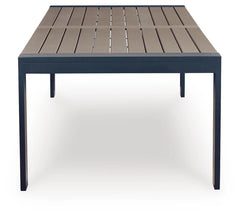 Mabry Shores Navy Blue/Driftwood Outdoor Dining Table - Ornate Home