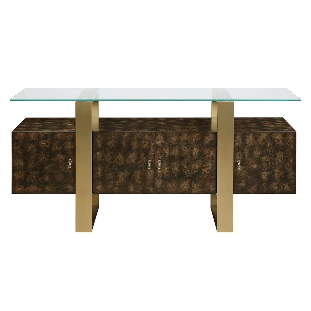 Mabyn Brown Console Cabinet - Ornate Home