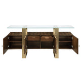 Mabyn Brown Console Cabinet - Ornate Home