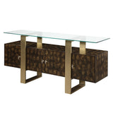 Mabyn Brown Console Cabinet - Ornate Home
