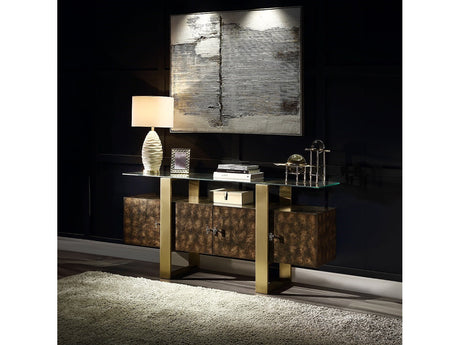 Mabyn Brown Console Cabinet - Ornate Home