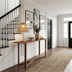 Macaria Walnut Console Table - Ornate Home