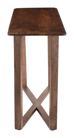 Macaria Walnut Console Table - Ornate Home