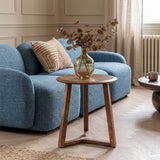 Macaria Walnut Side Table - Ornate Home