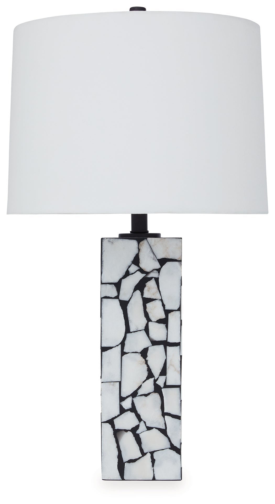 Macaria White/Black Table Lamp - Ornate Home