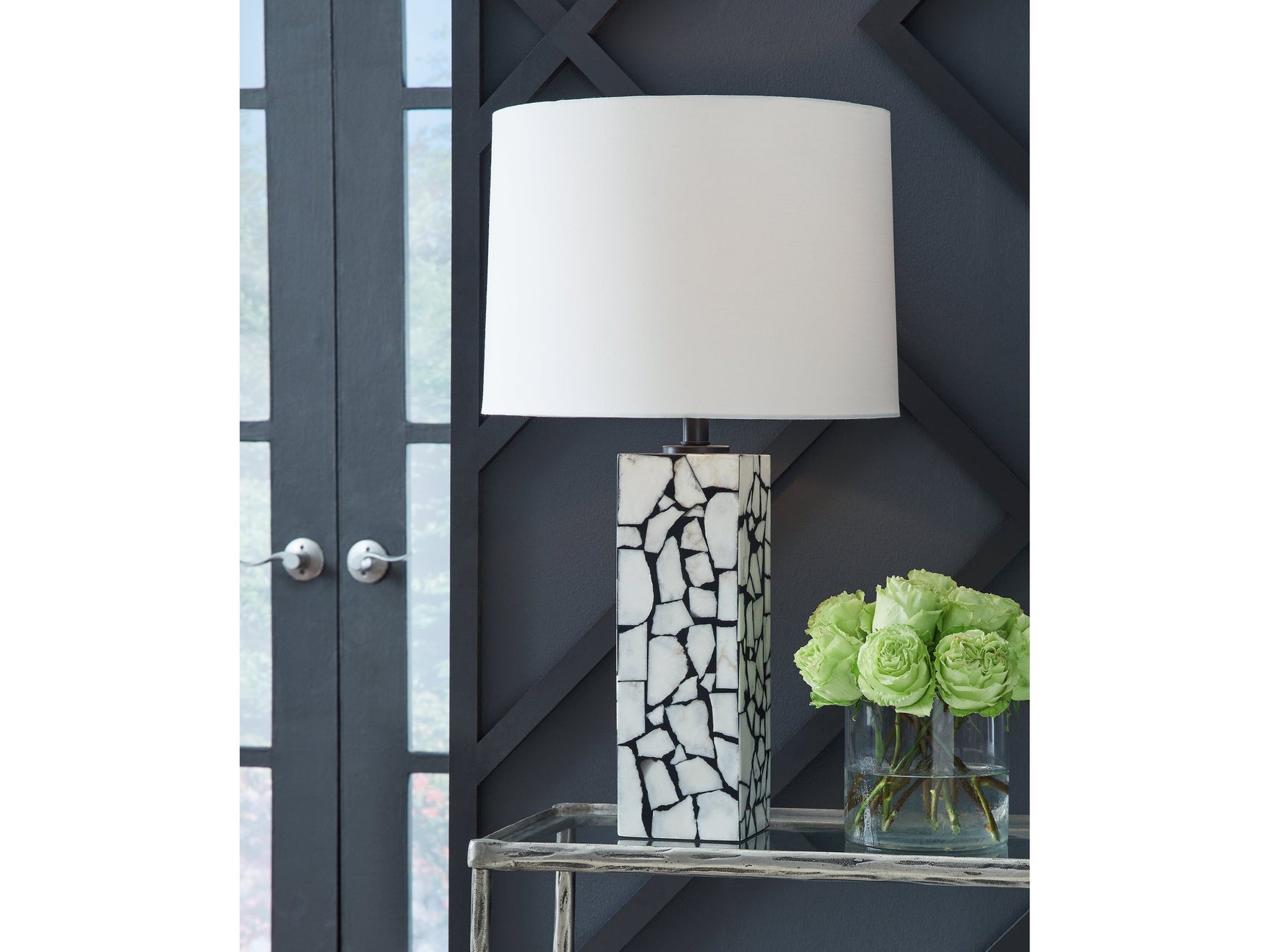 Macaria White/Black Table Lamp (Set of 2) (Online Special Price) - Ornate Home