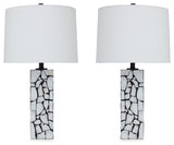 Macaria White/Black Table Lamp (Set of 2) (Online Special Price) - Ornate Home