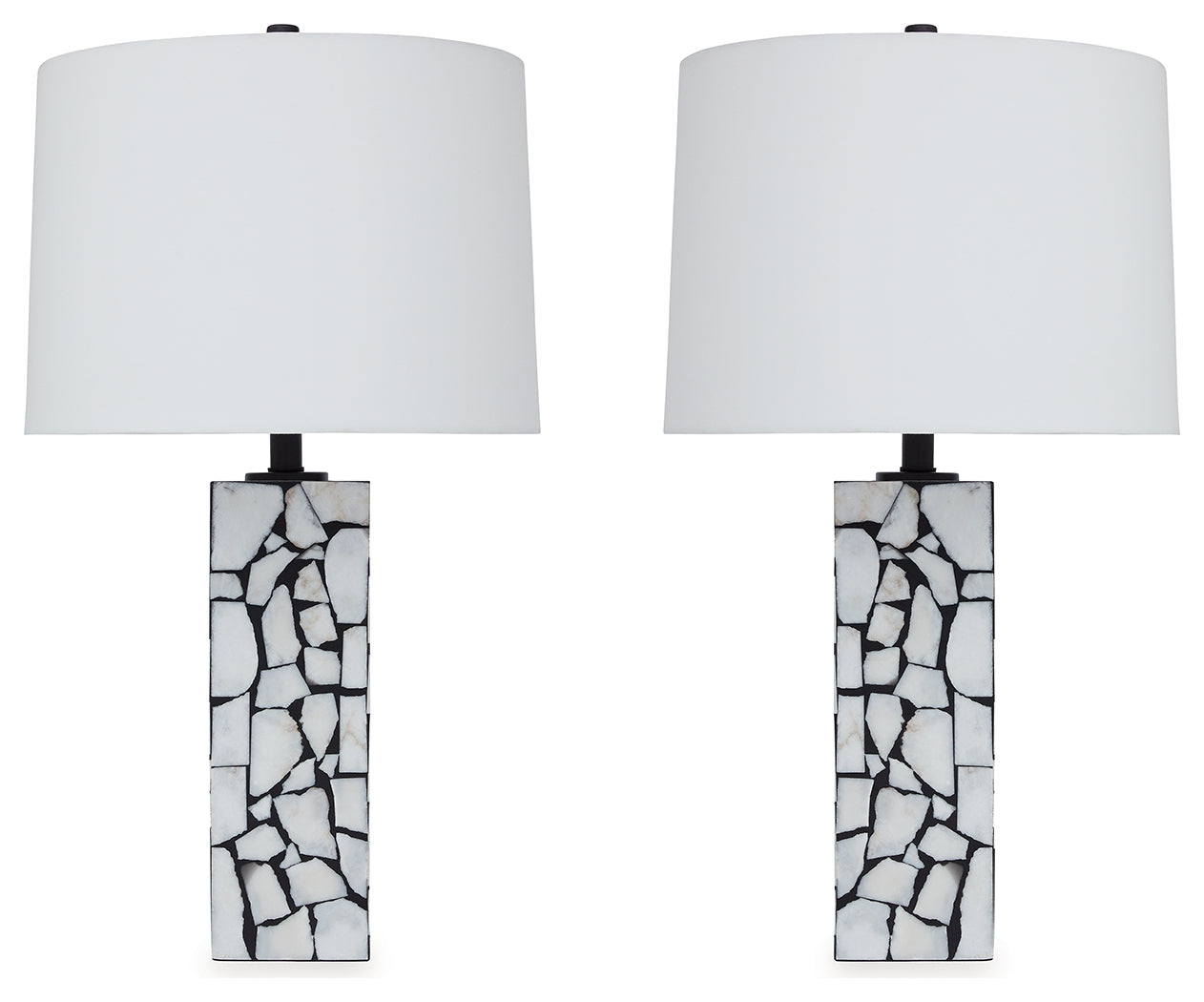 Macaria White/Black Table Lamp (Set of 2) (Online Special Price) - Ornate Home