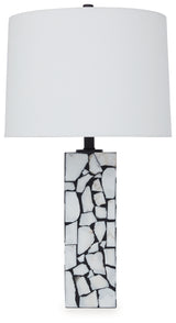 Macaria White/Black Table Lamp (Set of 2) - Ornate Home