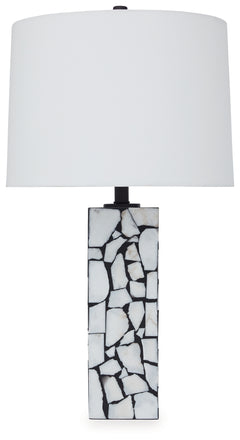 Macaria White/Black Table Lamp (Set of 2) - Ornate Home