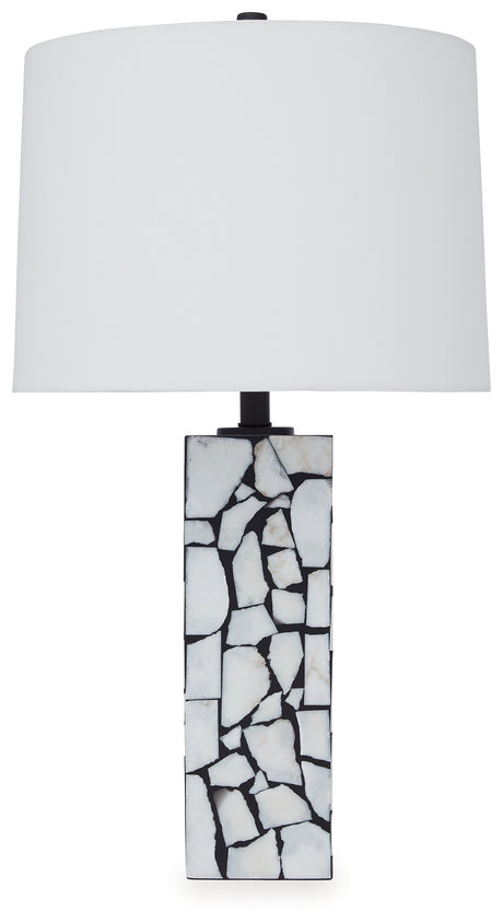 Macaria White/Black Table Lamp (Set of 2) - Ornate Home