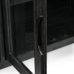 Macarthur Antique Black Cabinet - Ornate Home
