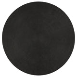 Macedo Black 2-Piece Transitional Round Rattan Coffee And End Table Set - Ornate Home