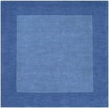 Macedon Blue Bordered Wool Rug - Ornate Home