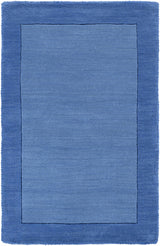 Macedon Blue Bordered Wool Rug - Ornate Home