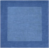 Macedon Blue Bordered Wool Rug - Ornate Home