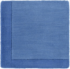 Macedon Blue Bordered Wool Rug - Ornate Home