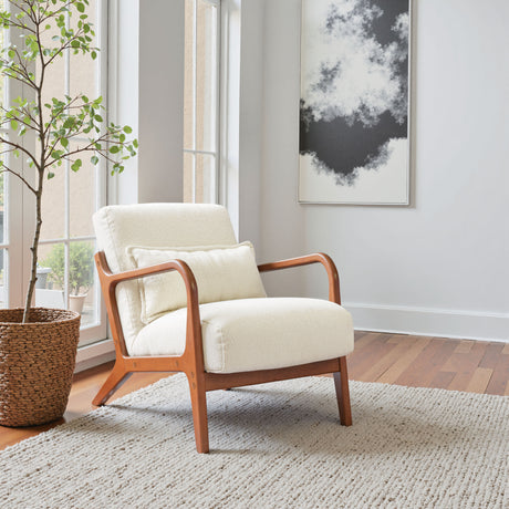 Macio Cream Accent Chair - Ornate Home