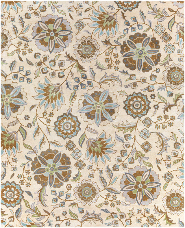 Mack Floral Wool Area Carpet - Ornate Home