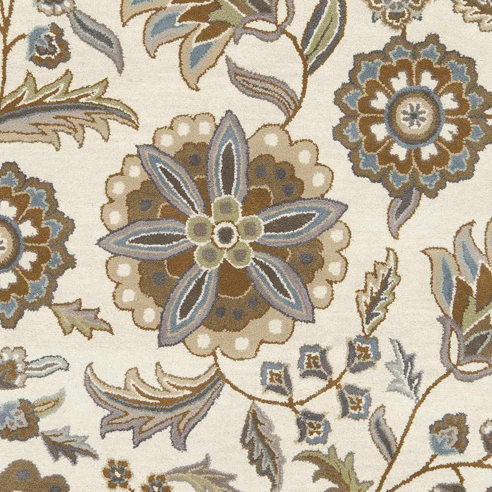 Mack Floral Wool Area Carpet - Ornate Home