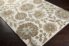 Mack Floral Wool Area Carpet - Ornate Home