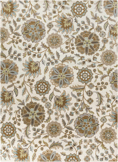 Mack Floral Wool Area Carpet - Ornate Home