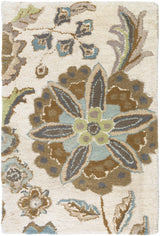 Mack Floral Wool Area Carpet - Ornate Home