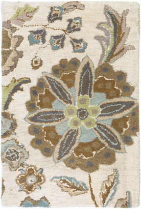 Mack Floral Wool Area Carpet - Ornate Home