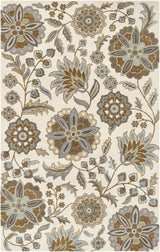 Mack Floral Wool Area Carpet - Ornate Home
