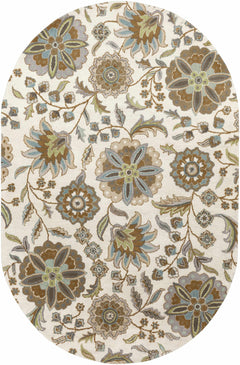 Mack Floral Wool Area Carpet - Ornate Home