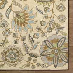 Mack Floral Wool Area Carpet - Ornate Home