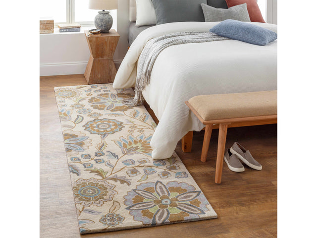 Mack Floral Wool Area Carpet - Promo - Ornate Home