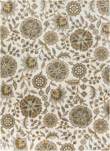 Mack Floral Wool Area Carpet - Promo - Ornate Home